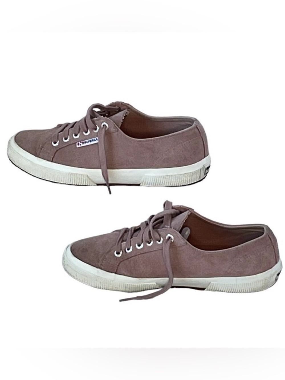 SuperGA Mauve Suede Low-Top Women's Sneakers with Rubber Outsole   Size 7